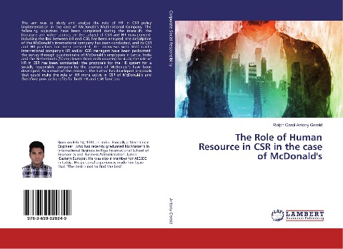 The Role of Human Resource in CSR in the case of McDonalds