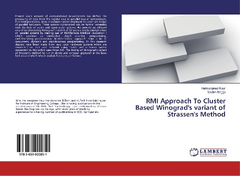 RMI Approach To Cluster Based Winograds variant of Strassens Method