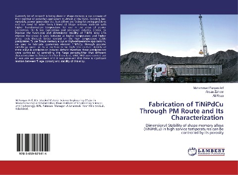 Fabrication of TiNiPdCu Through PM Route and Its Characterization: Dimensional Stability of shape memory alloys (TiNiPdCu) in high service temperatures can be controlled by its porosity