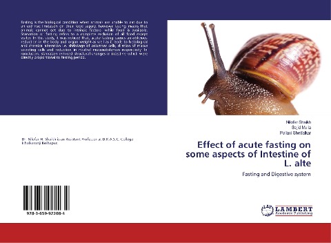 Effect of acute fasting on some aspects of Intestine of L. alte: Fasting and Digestive system