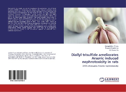 Diallyl trisulfide ameliorates Arsenic induced nephrotoxicity in rats: DATS attenuates Arsenic nephrotoxicity