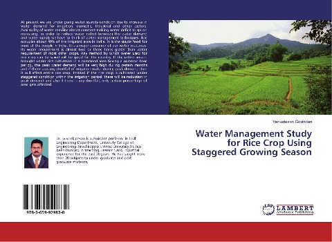 Water Management Study for Rice Crop Using Staggered Growing Season