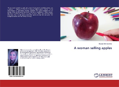 A woman selling apples