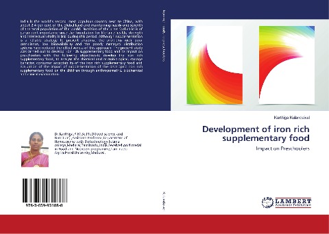 Development of iron rich supplementary food: Impact on Preschoolers