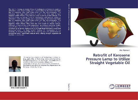 Retrofit of Kerosene Pressure Lamp to Utilize Straight Vegetable Oil