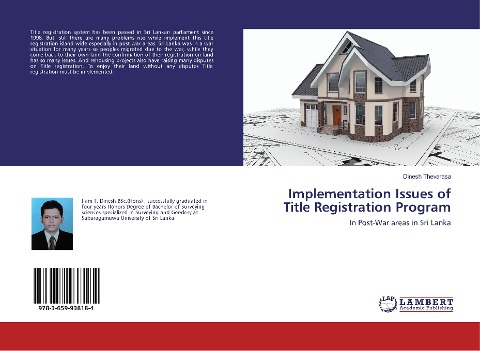 Implementation Issues of Title Registration Program: In Post-War areas in Sri Lanka