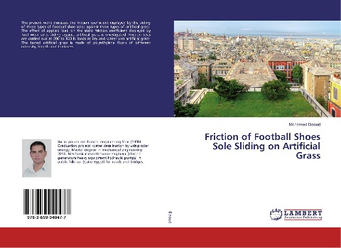 Friction of Football Shoes Sole Sliding on Artificial Grass