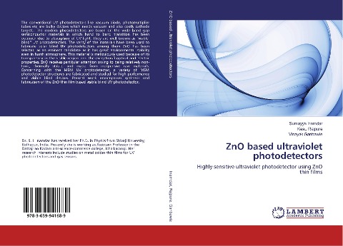 ZnO based ultraviolet photodetectors: Highly sensitive ultraviolet photodetector using ZnO thin films