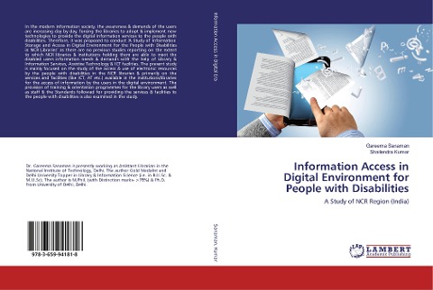 Information Access in Digital Environment for People with Disabilities: A Study of NCR Region (India)