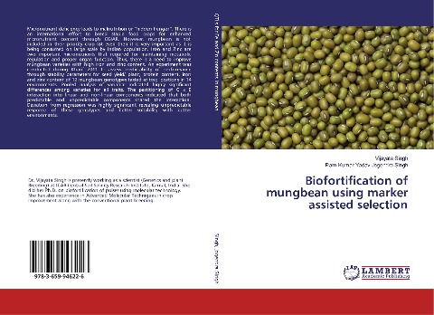 Biofortification of mungbean using marker assisted selection
