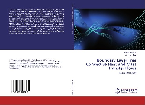 Boundary Layer Free Convective Heat and Mass Transfer Flows: Numerical Study