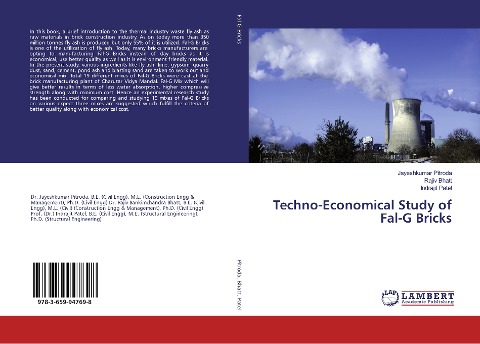 Techno-Economical Study of Fal-G Bricks