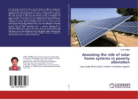 Assessing the role of solar home systems in poverty alleviation: Case study of Rukungiri District in Western Uganda