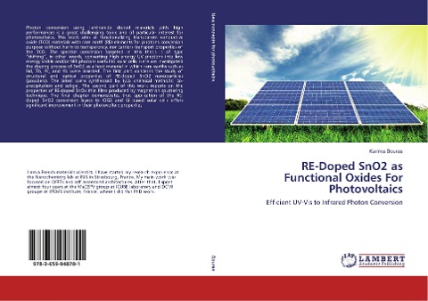 RE-Doped SnO2 as Functional Oxides For Photovoltaics: Efficient UV-Vis to Infrared Photon Conversion