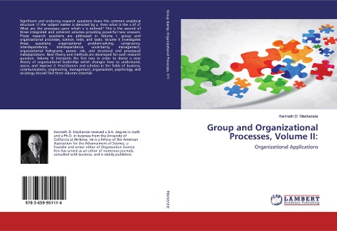 Group and Organizational Processes, Volume II:: Organizational Applications