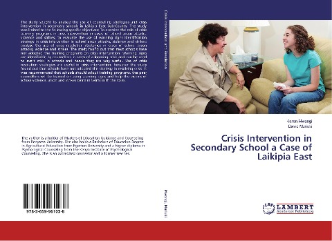 Crisis Intervention in Secondary School a Case of Laikipia East