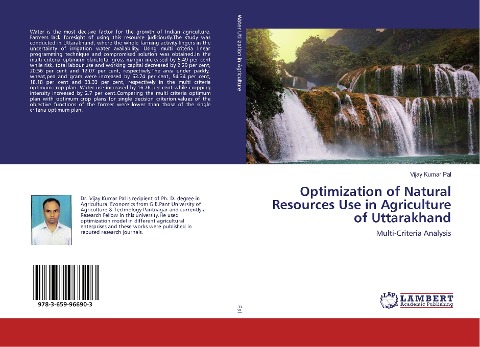 Optimization of Natural Resources Use in Agriculture of Uttarakhand: Multi-Criteria Analysis