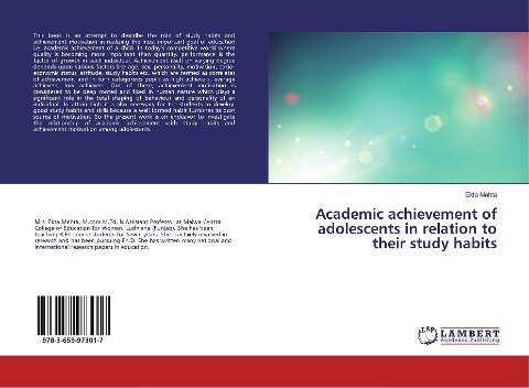 Academic achievement of adolescents in relation to their study habits