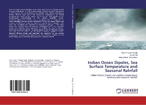 Indian Ocean Dipoles, Sea Surface Temperature and Seasonal Rainfall: Indian Ocean Dipole, sea surface temperature anomaly and seasonal rainfall