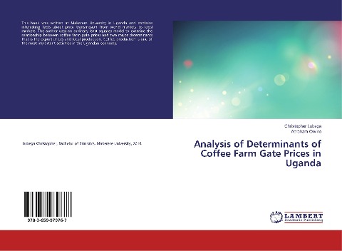 Analysis of Determinants of Coffee Farm Gate Prices in Uganda