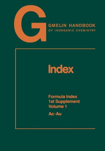 Index 1st Supplement Volume 1