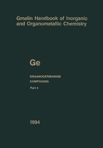 Ge Organogermanium Compounds Part 4: Compounds with Germanium-Hydrogen Bonds