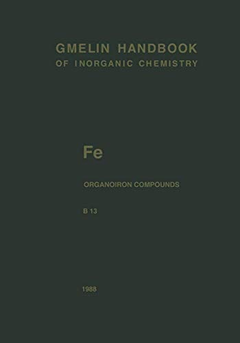 Fe Organoiron Compounds Part B13 Mononuclear Compounds 13