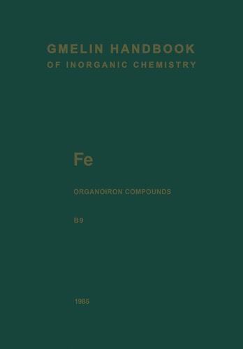 Fe Organoiron Compounds Mononuclear Compounds 9
