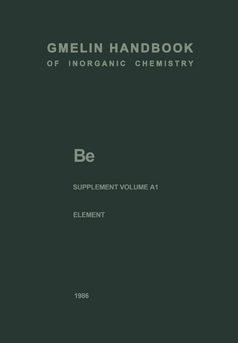 Be Beryllium The Element. Production, Atom, Molecules, Chemical Behavior, Toxicology