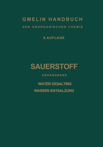 Sauerstoff Anhangband Water Desalting Wasser-Entsalzung