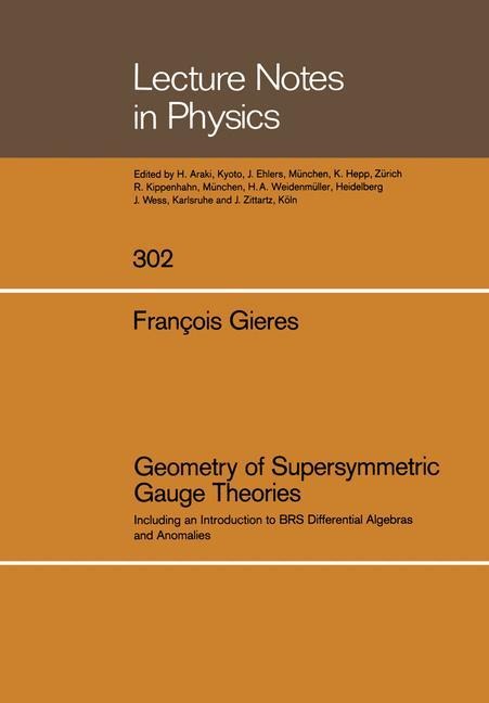 Geometry of Supersymmetric Gauge Theories: Including an Introduction to BRS Differential Algebras and Anomalies