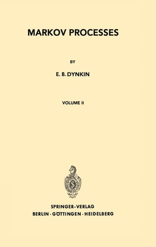 Markov Processes Volume II