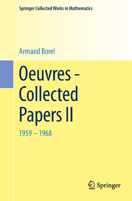 Oeuvres - Collected Papers II: 1959 - 1968