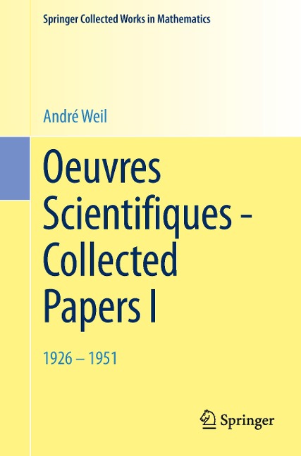 Oeuvres Scientifiques - Collected Papers I: 1926-1951