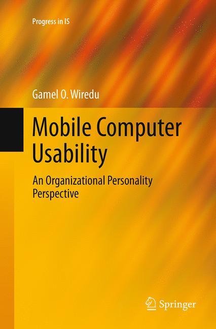 Mobile Computer Usability: An Organizational Personality Perspective