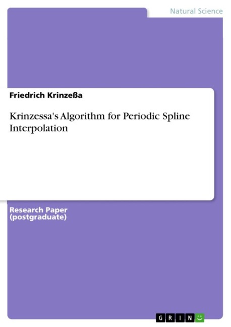 Krinzessas Algorithm for Periodic Spline Interpolation