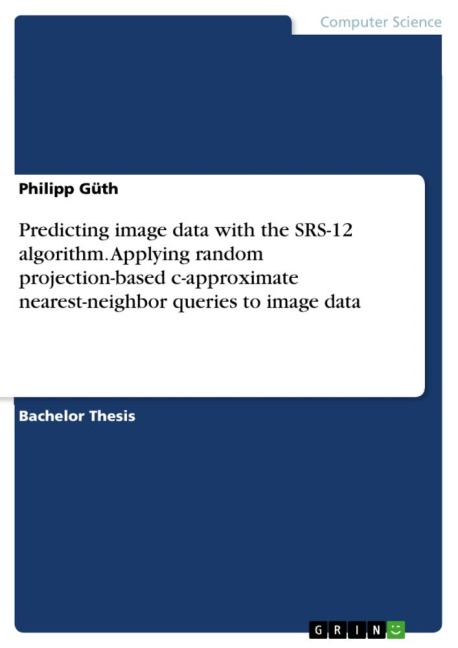 Predicting image data with the SRS-12 algorithm. Applying random projection-based c-approximate nearest-neighbor queries to image data