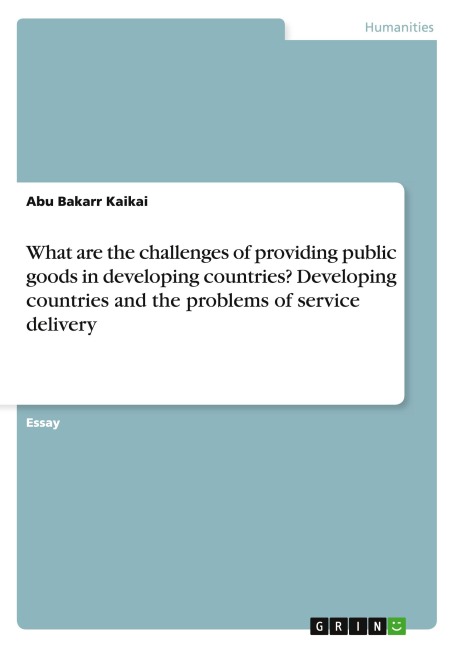 What are the challenges of providing public goods in developing countries? Developing countries and the problems of service delivery