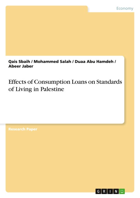 Effects of Consumption Loans on Standards of Living in Palestine
