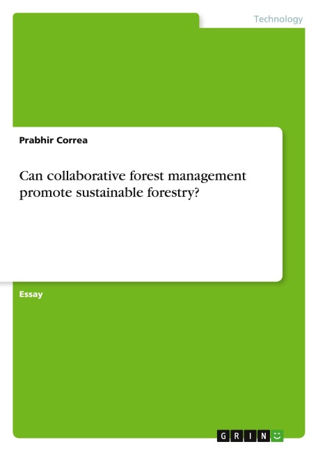 Can collaborative forest management promote sustainable forestry?