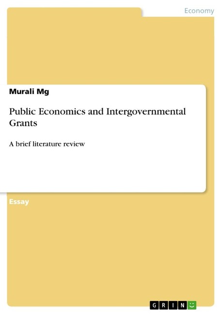 Public Economics and Intergovernmental Grants: A brief literature review