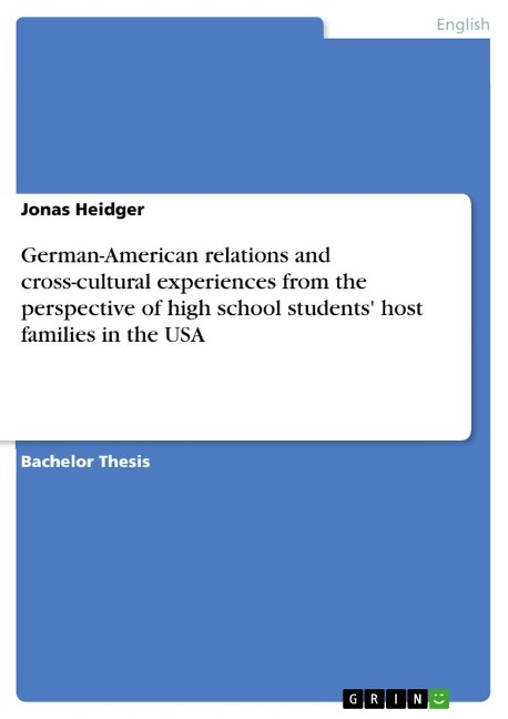 German-American relations and cross-cultural experiences from the perspective of high school students host families in the USA