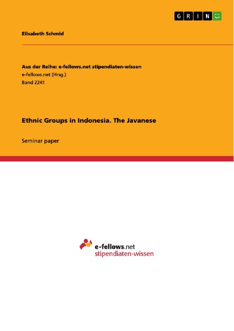 Ethnic Groups in Indonesia. The Javanese