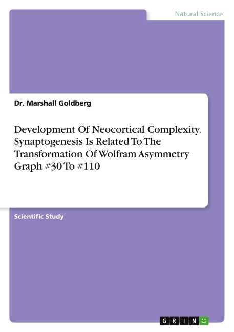 Development Of Neocortical Complexity. Synaptogenesis Is Related To The Transformation Of Wolfram Asymmetry Graph #30 To #110