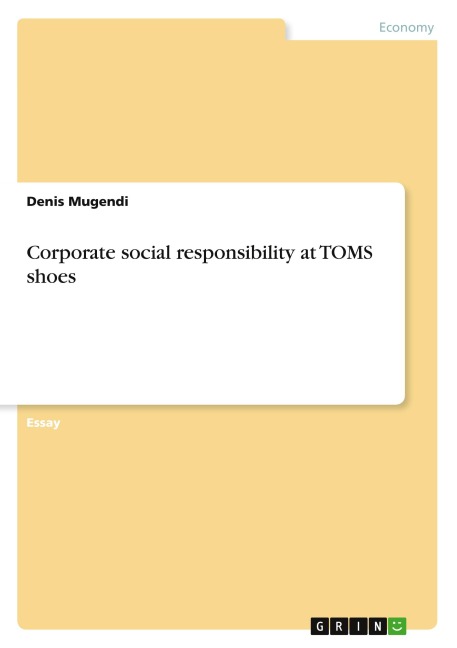 Corporate social responsibility at TOMS shoes