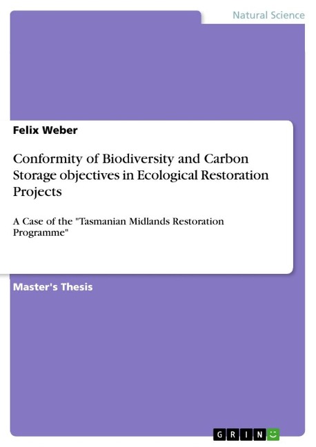 Conformity of Biodiversity and Carbon Storage objectives in Ecological Restoration Projects: A Case of the Tasmanian Midlands Restoration Programme