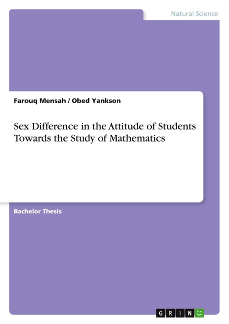 Sex Difference in the Attitude of Students Towards the Study of Mathematics
