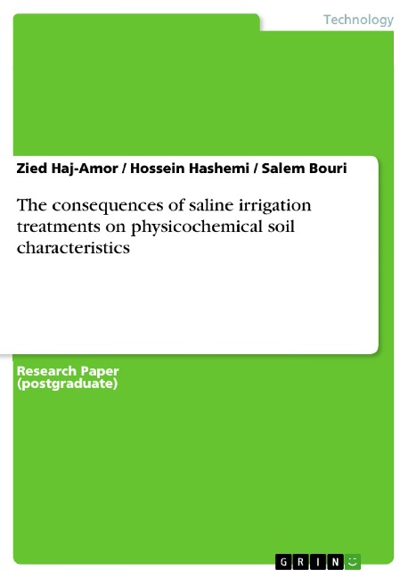 The consequences of saline irrigation treatments on physicochemical soil characteristics