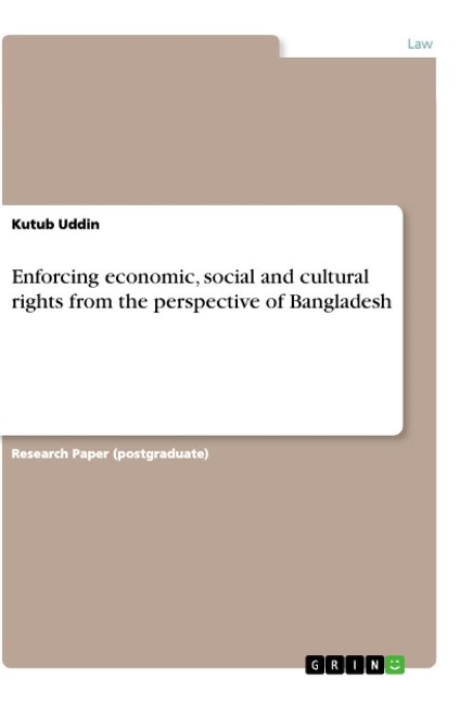 Enforcing economic, social and cultural rights from the perspective of Bangladesh