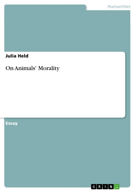 On Animals Morality